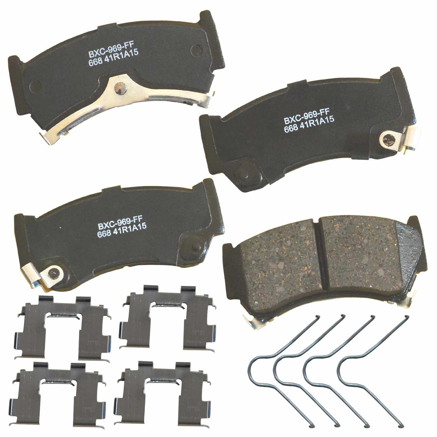 stop by bendix disc brake pad set  frsport sbc668