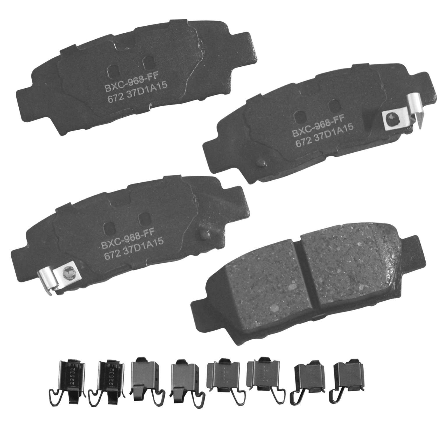 stop by bendix disc brake pad set  frsport sbc672