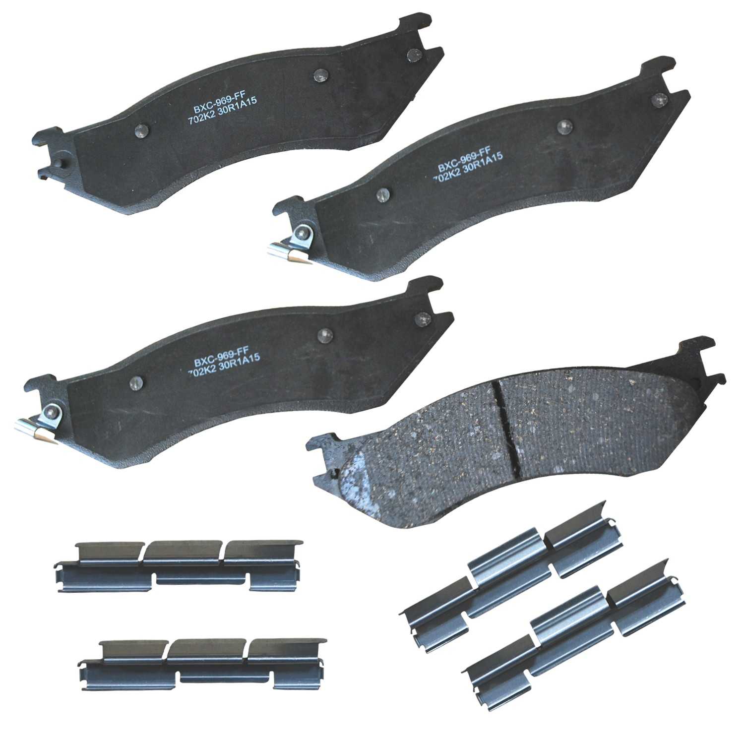 stop by bendix disc brake pad set  frsport sbc702k2