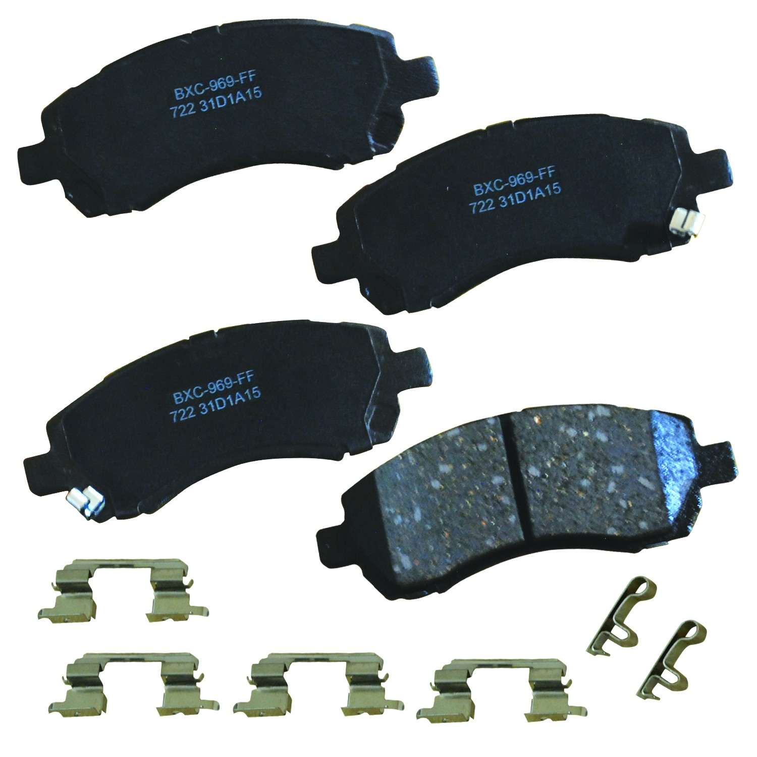 stop by bendix disc brake pad set  frsport sbc722