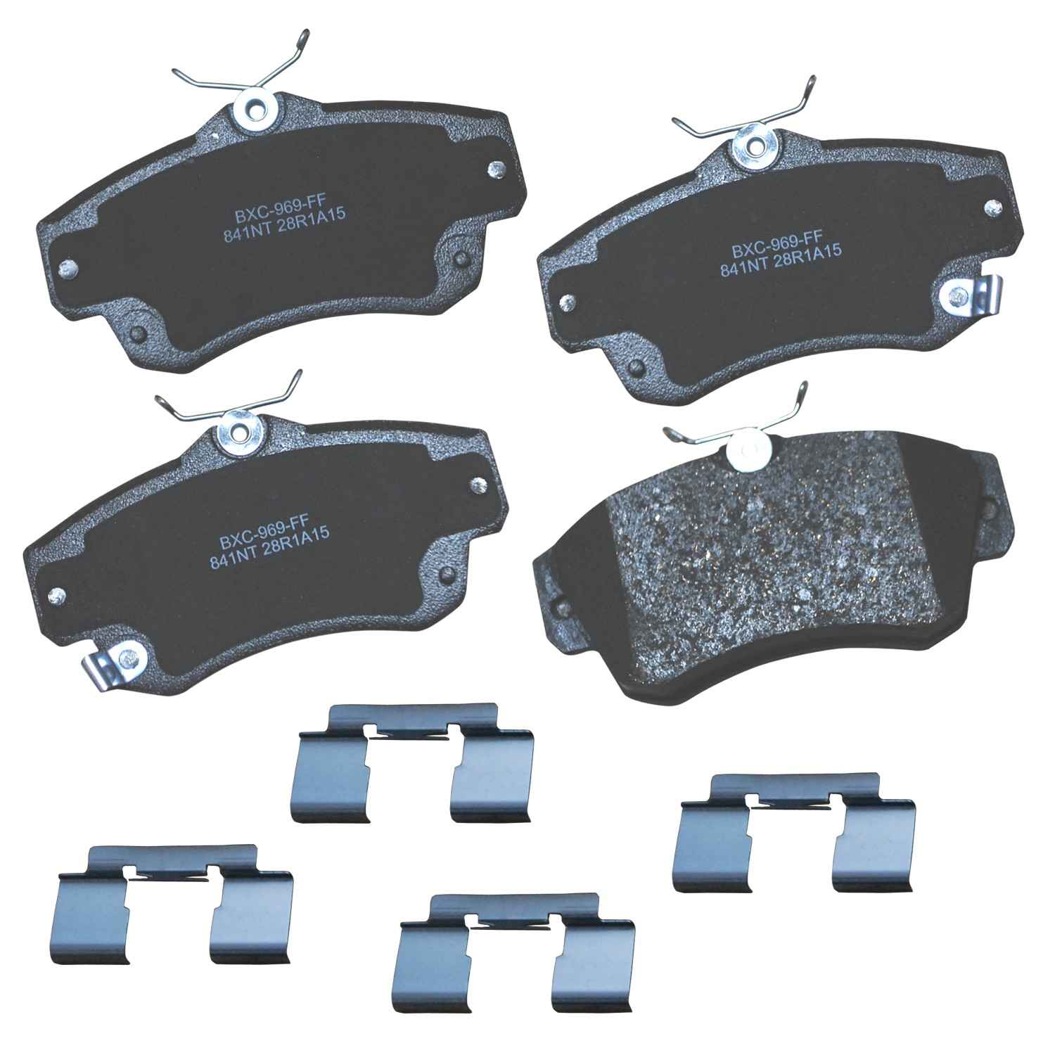 stop by bendix disc brake pad set  frsport sbc841nt