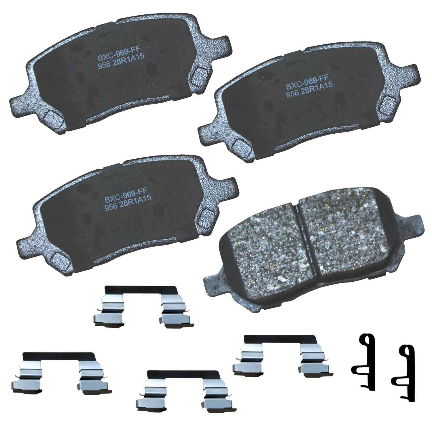 stop by bendix disc brake pad set  frsport sbc956