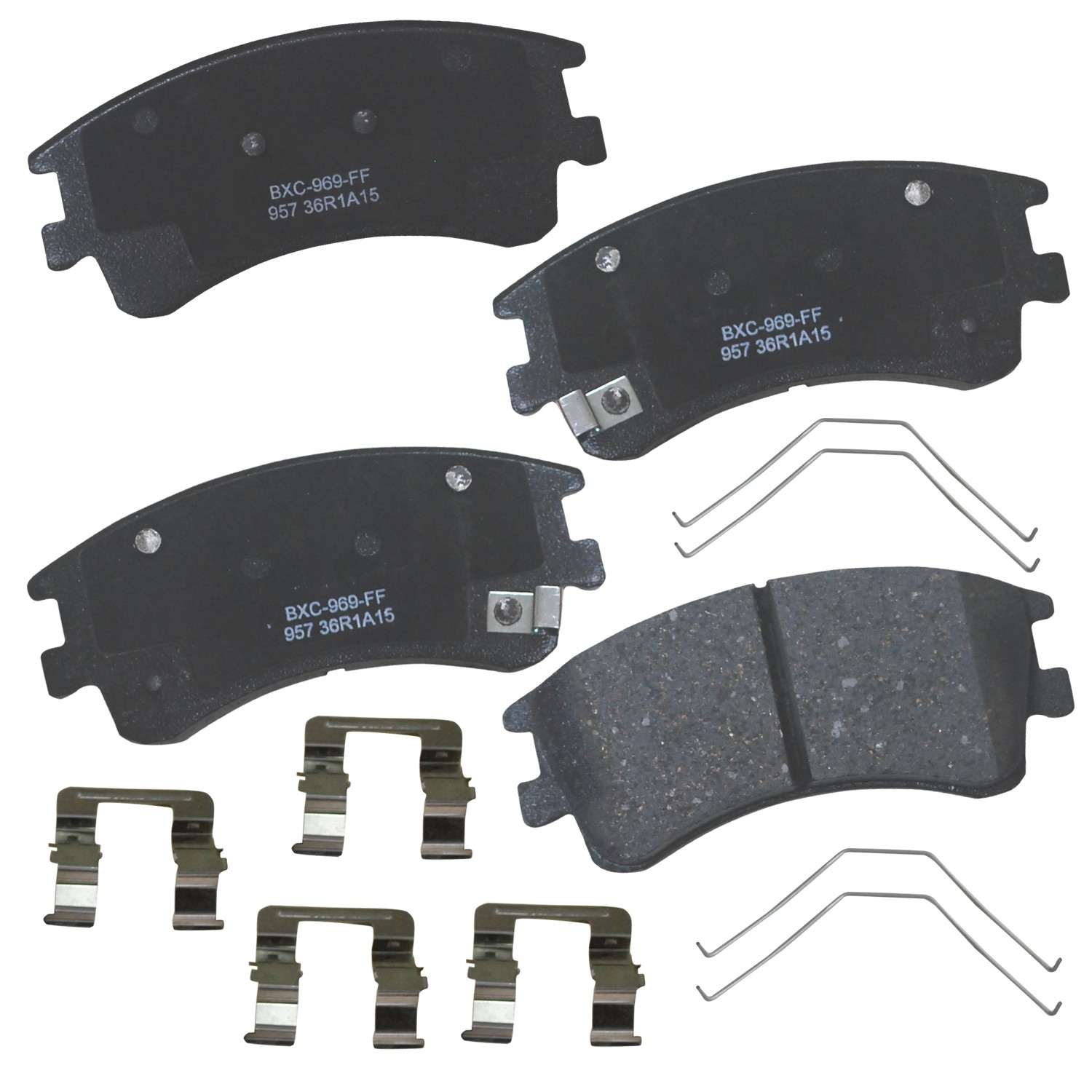 stop by bendix disc brake pad set  frsport sbc957