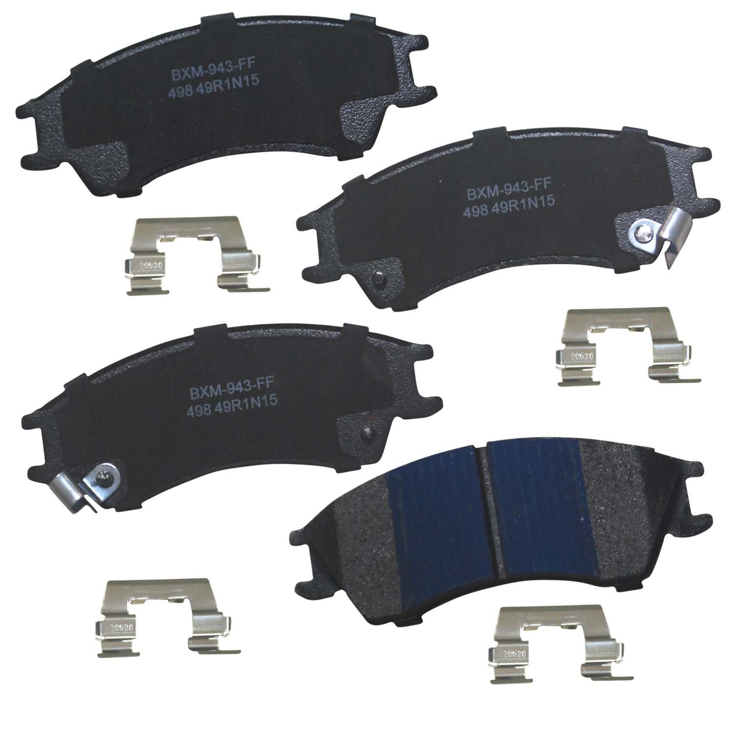 stop by bendix disc brake pad set  frsport sbm498