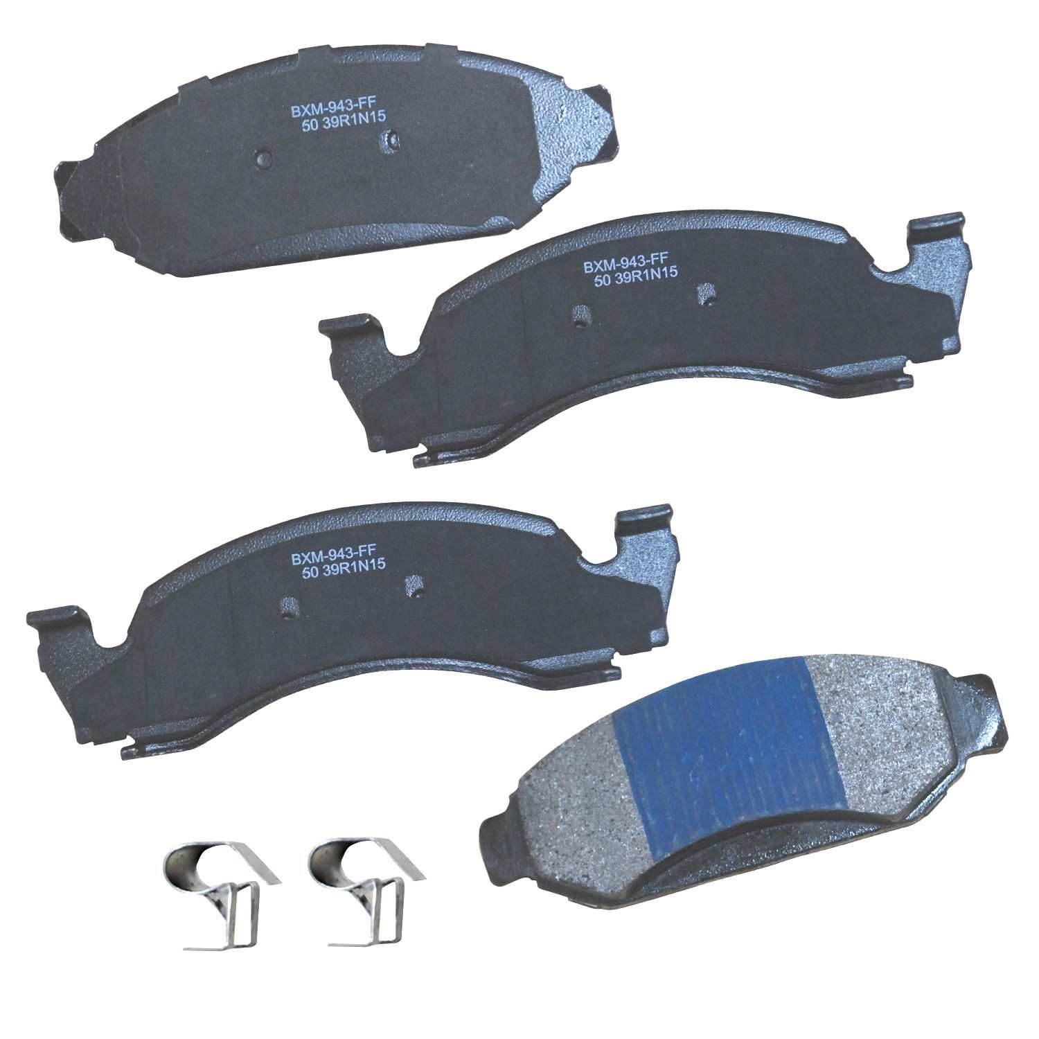 STOP BY BENDIX Disc Brake Pad Set  top view frsport SBM50