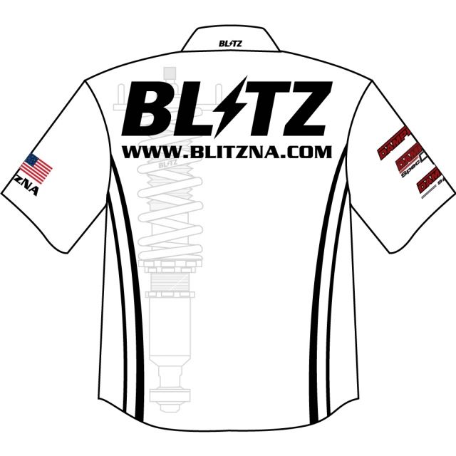 Blitz US Performance Quarter Zip Pit Shirt - White, M