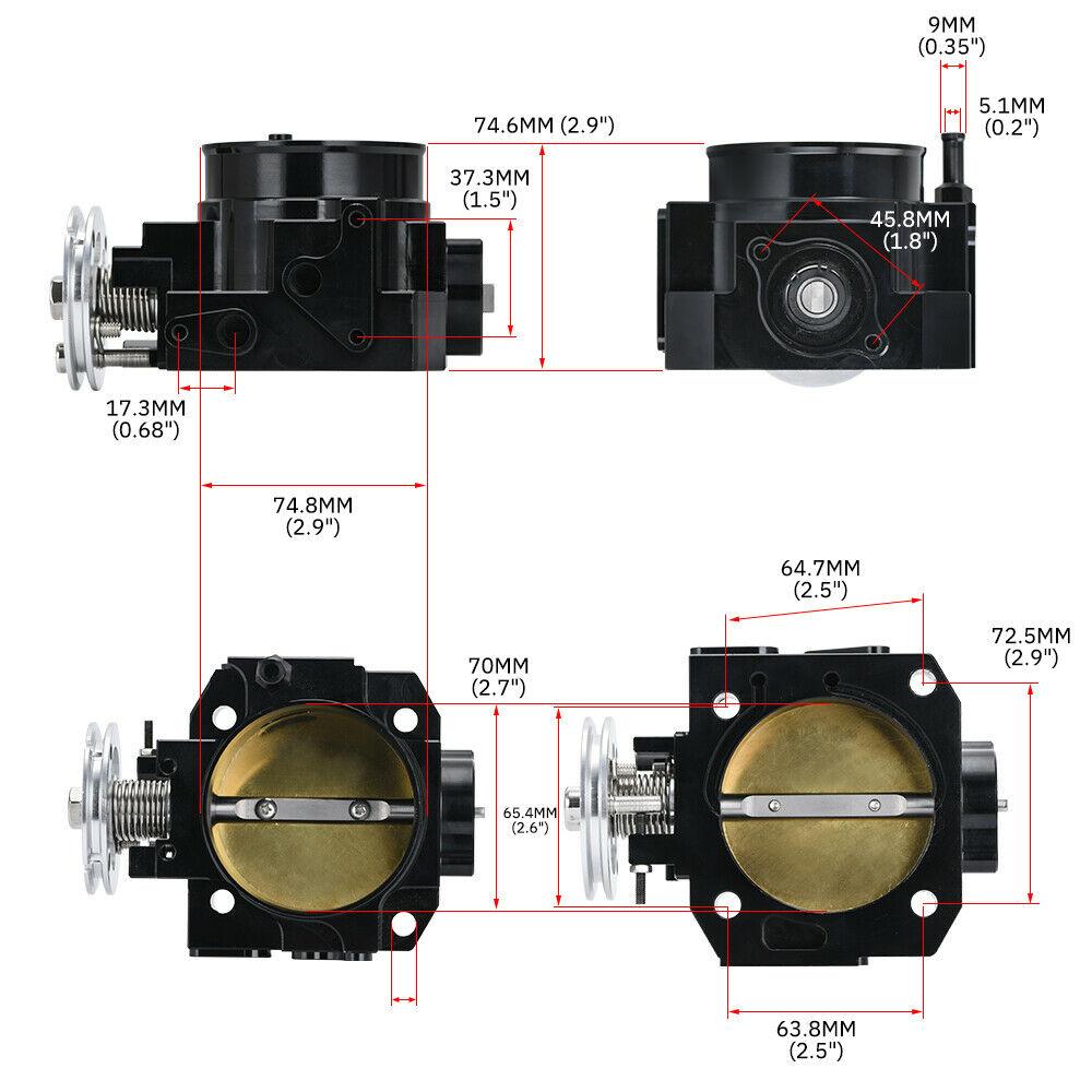 PLM Power Driven K-Series Throttle Body K20 K24 *Discontinued