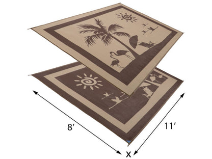 Mings Mark Beach Paradise Mat Brown/Beige 8'X11'