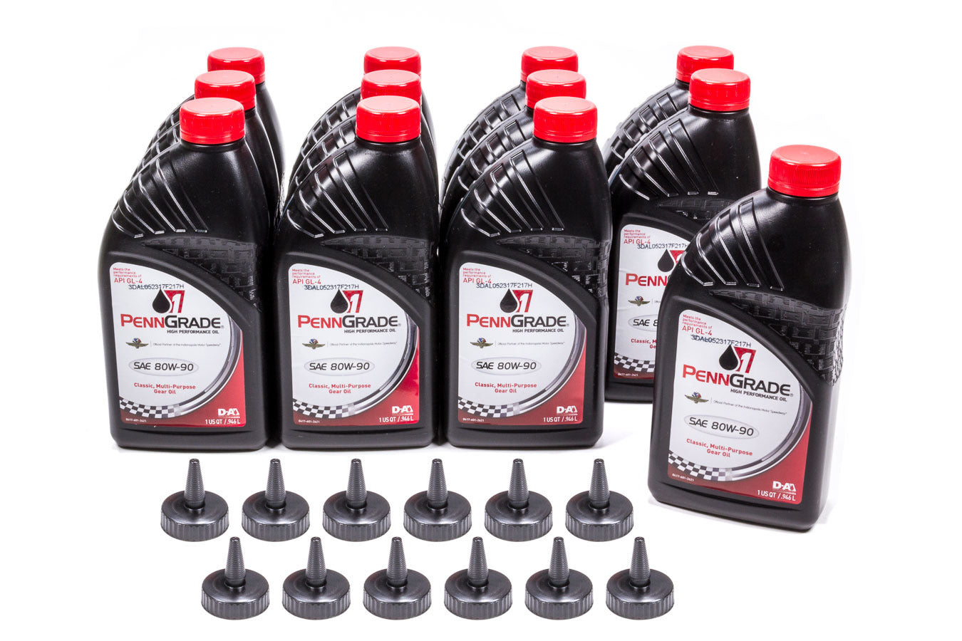 PennGrade 80w90 Hypoid Gear Oil Case 12 x 1 Qt. GL-4 BPO77296-12