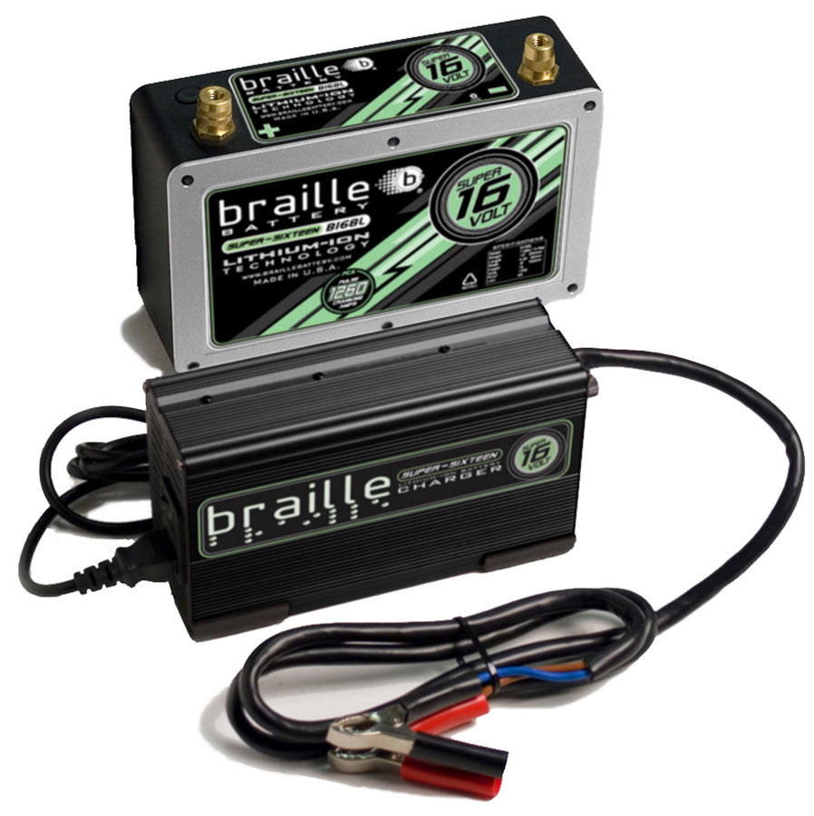 Braille Battery Lithium ION Super 16 Volt Battery w/Charger BRBB168LC