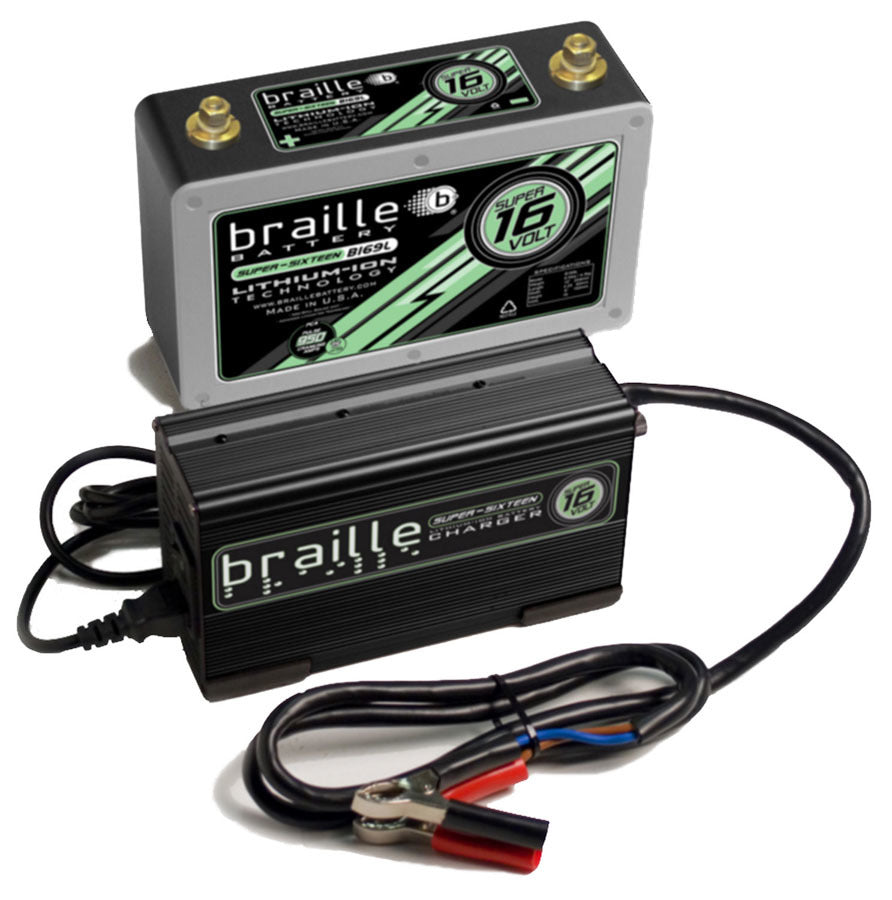 Braille Battery Lithium ION Super 16 Volt Battery w/Charger BRBB169LC