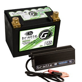 Braille Battery Lithium 12 Volt Battery Green Lite w/Charger BRBG30C