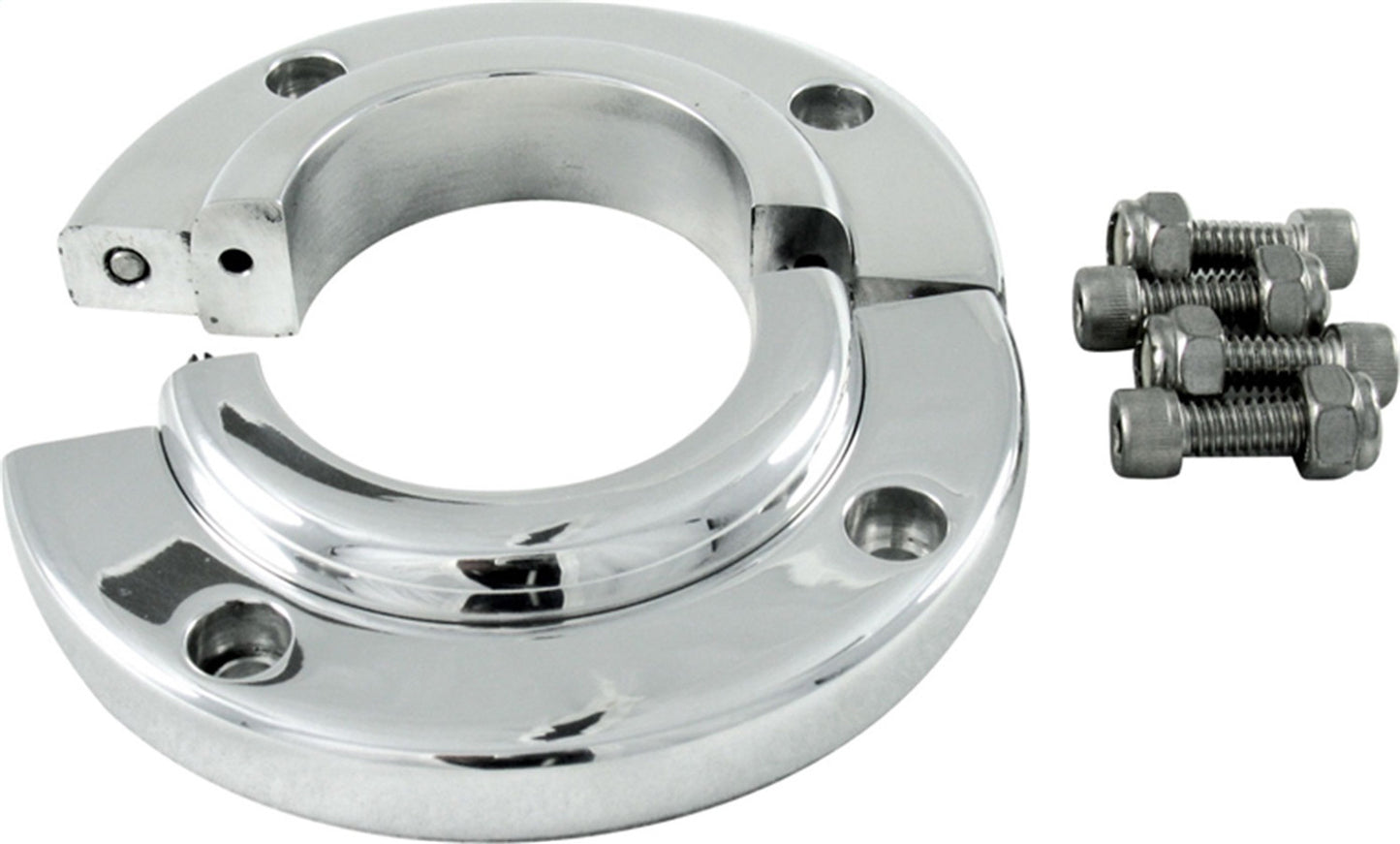 Borgeson Universal Co Split Swivel Floor Mount For 2in Column Polished BRG909008