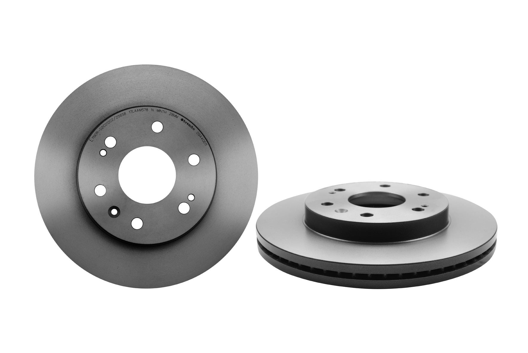 Brembo Disc Brake Rotor  top view frsport 09.A406.11