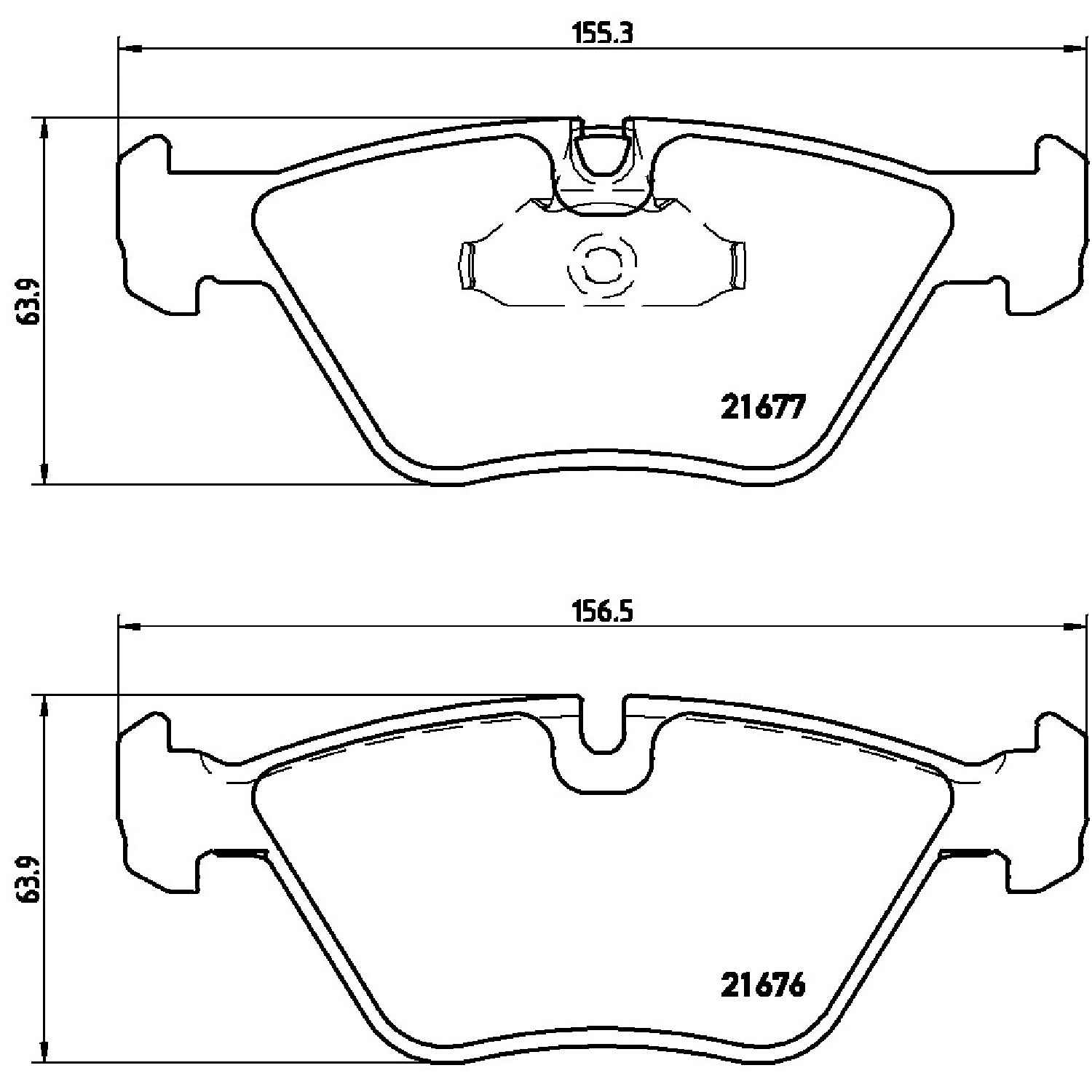 brembo disc brake pad set  frsport p06022