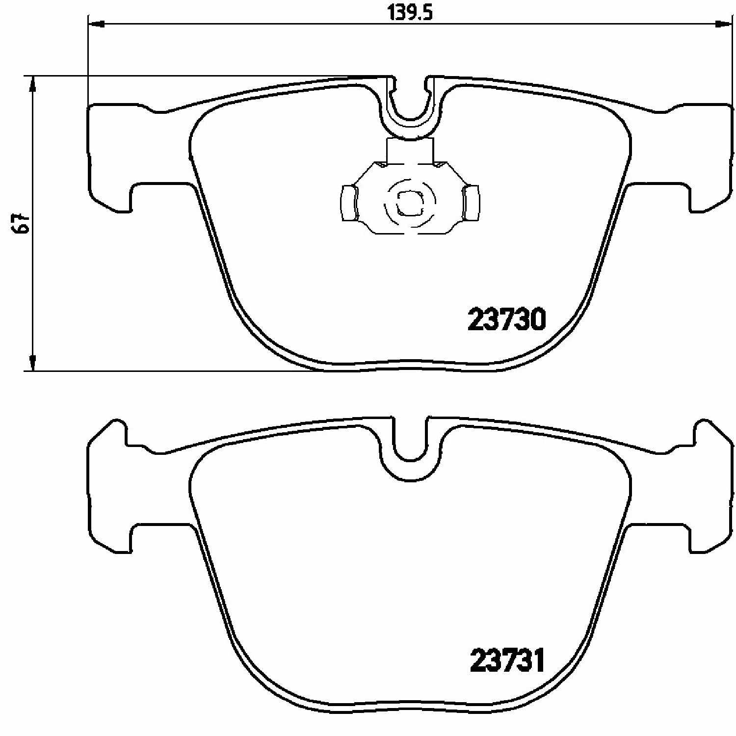 brembo disc brake pad set  frsport p06026