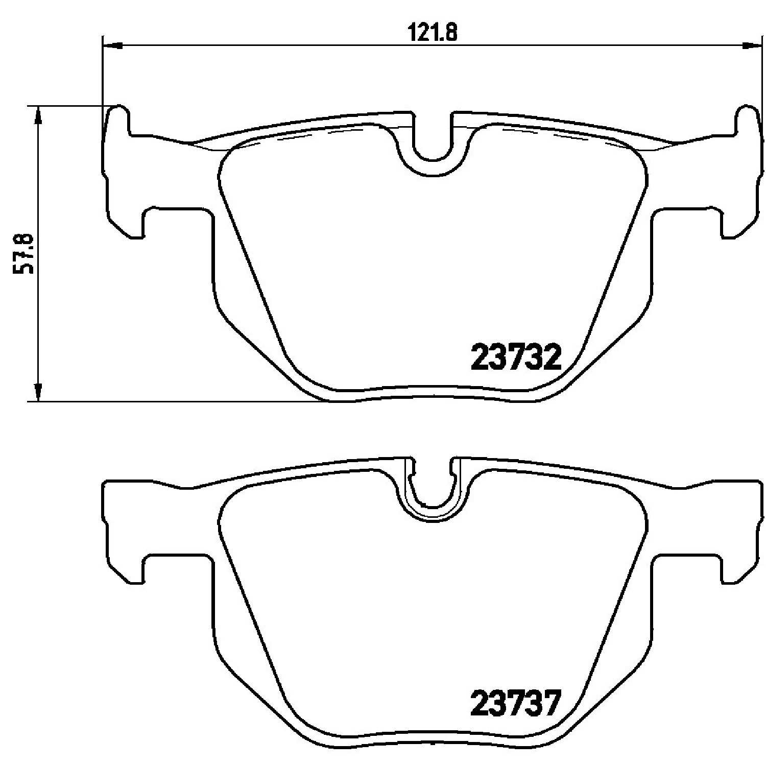 brembo disc brake pad set  frsport p06033