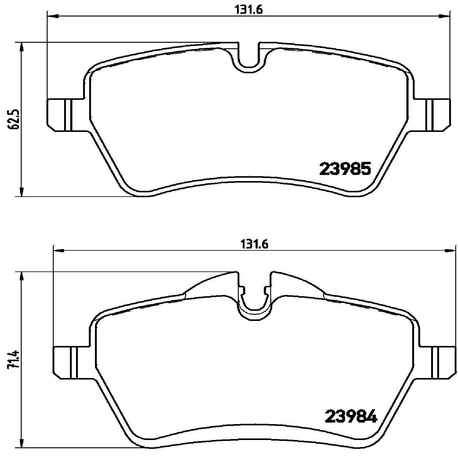 brembo disc brake pad set  frsport p06051