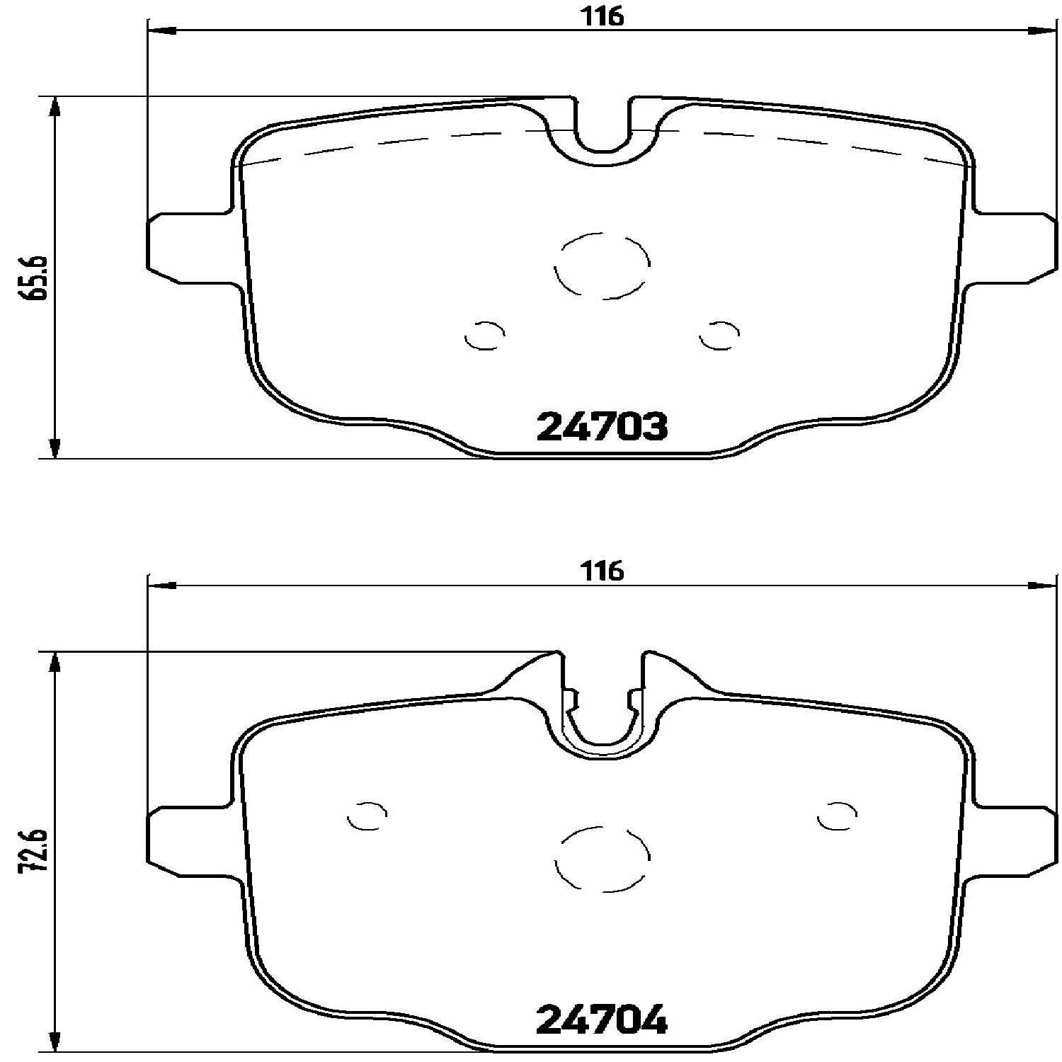 brembo disc brake pad set  frsport p06061