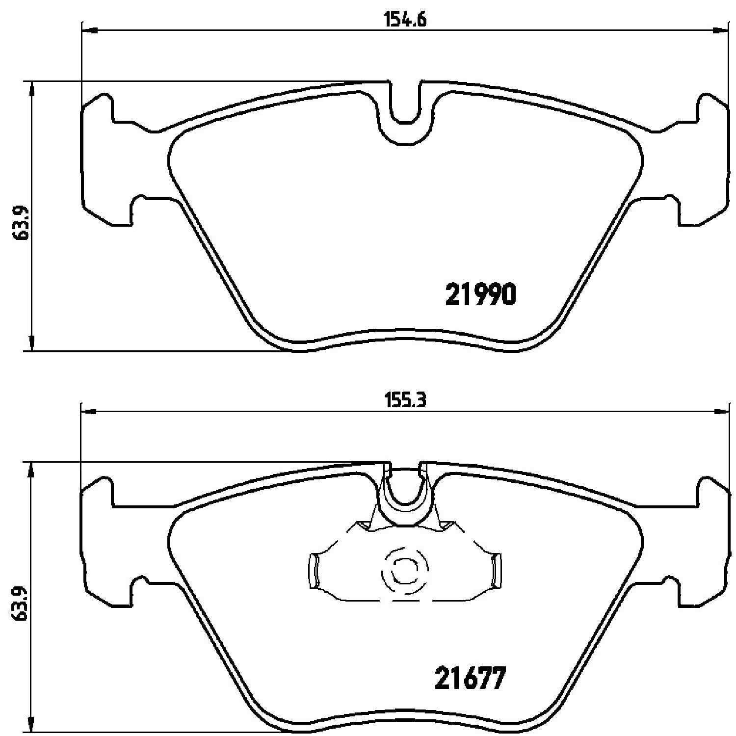 brembo disc brake pad set  frsport p06065