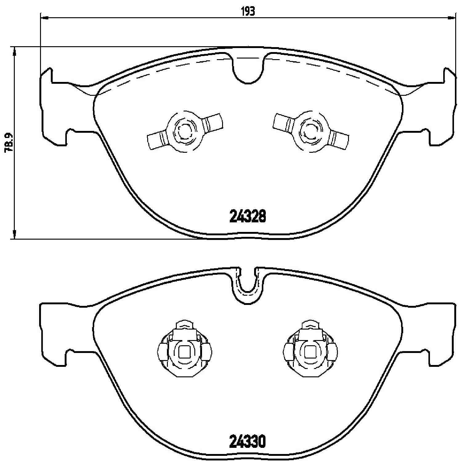 brembo disc brake pad set  frsport p06066