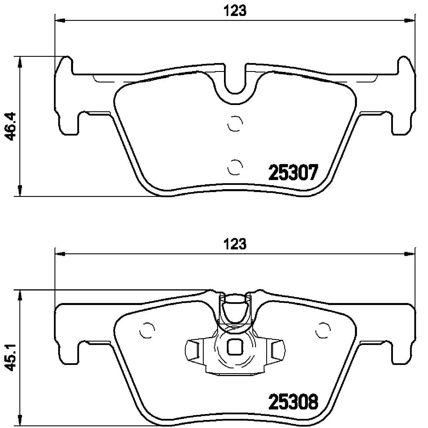 brembo disc brake pad set  frsport p06071