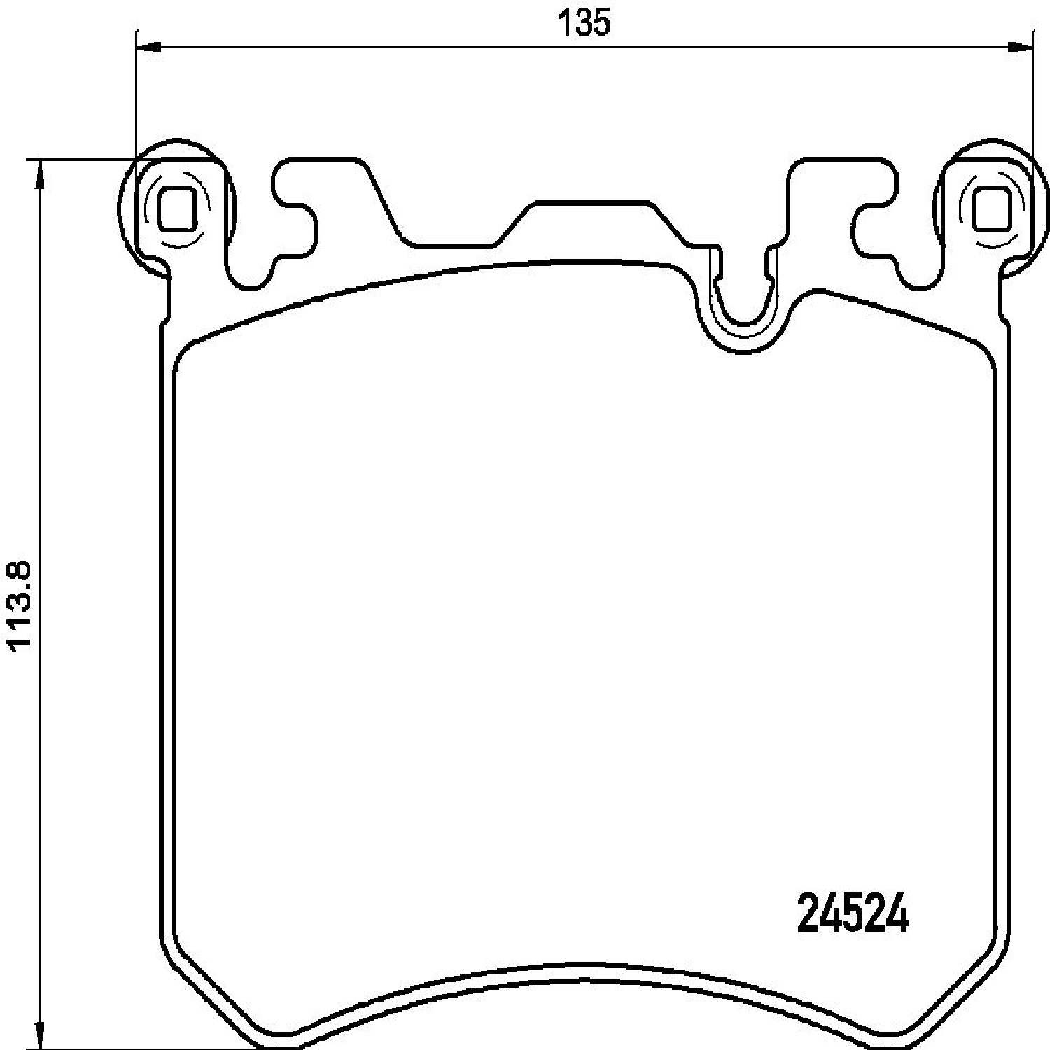 brembo disc brake pad set  frsport p06077