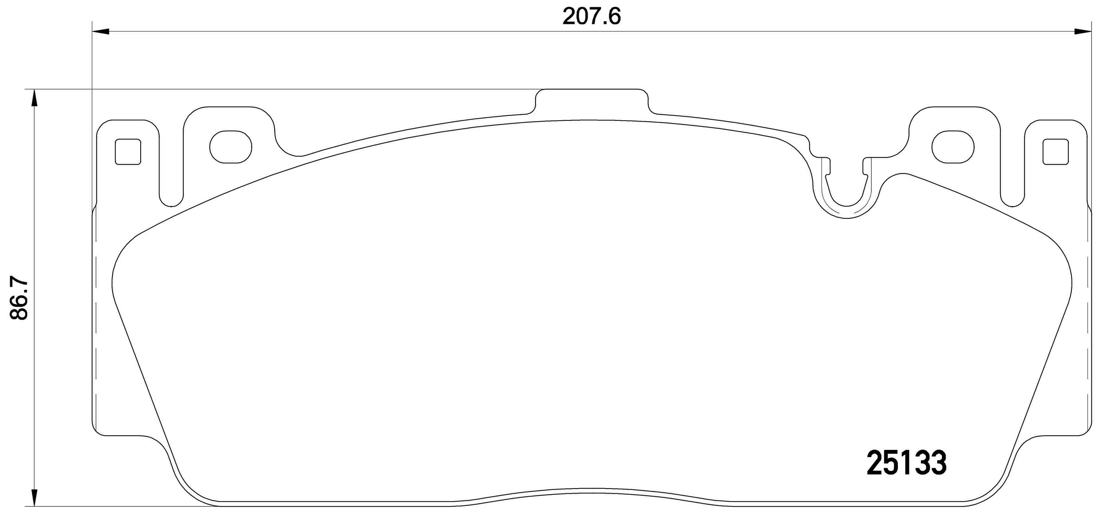 brembo disc brake pad set  frsport p06079