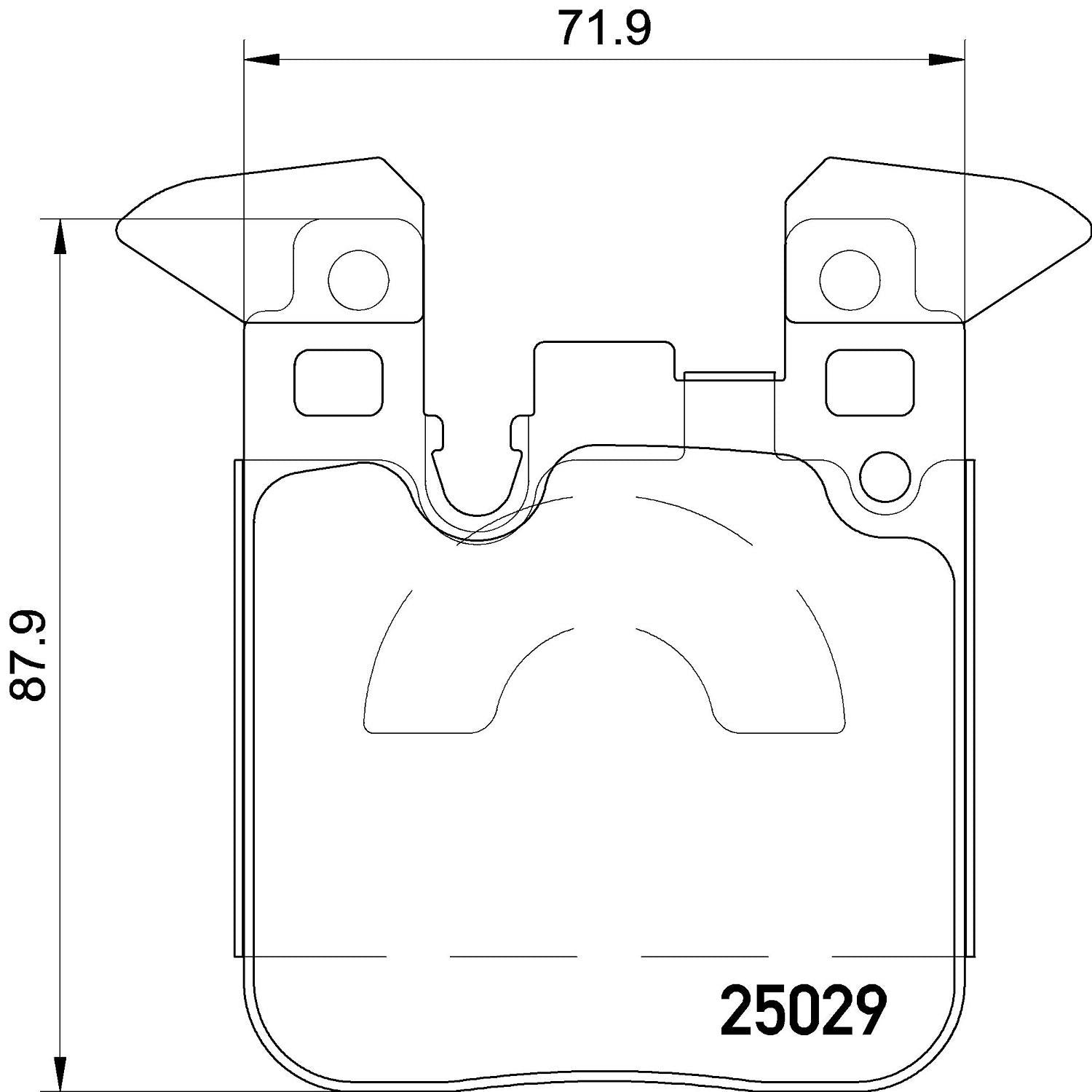 brembo disc brake pad set  frsport p06087