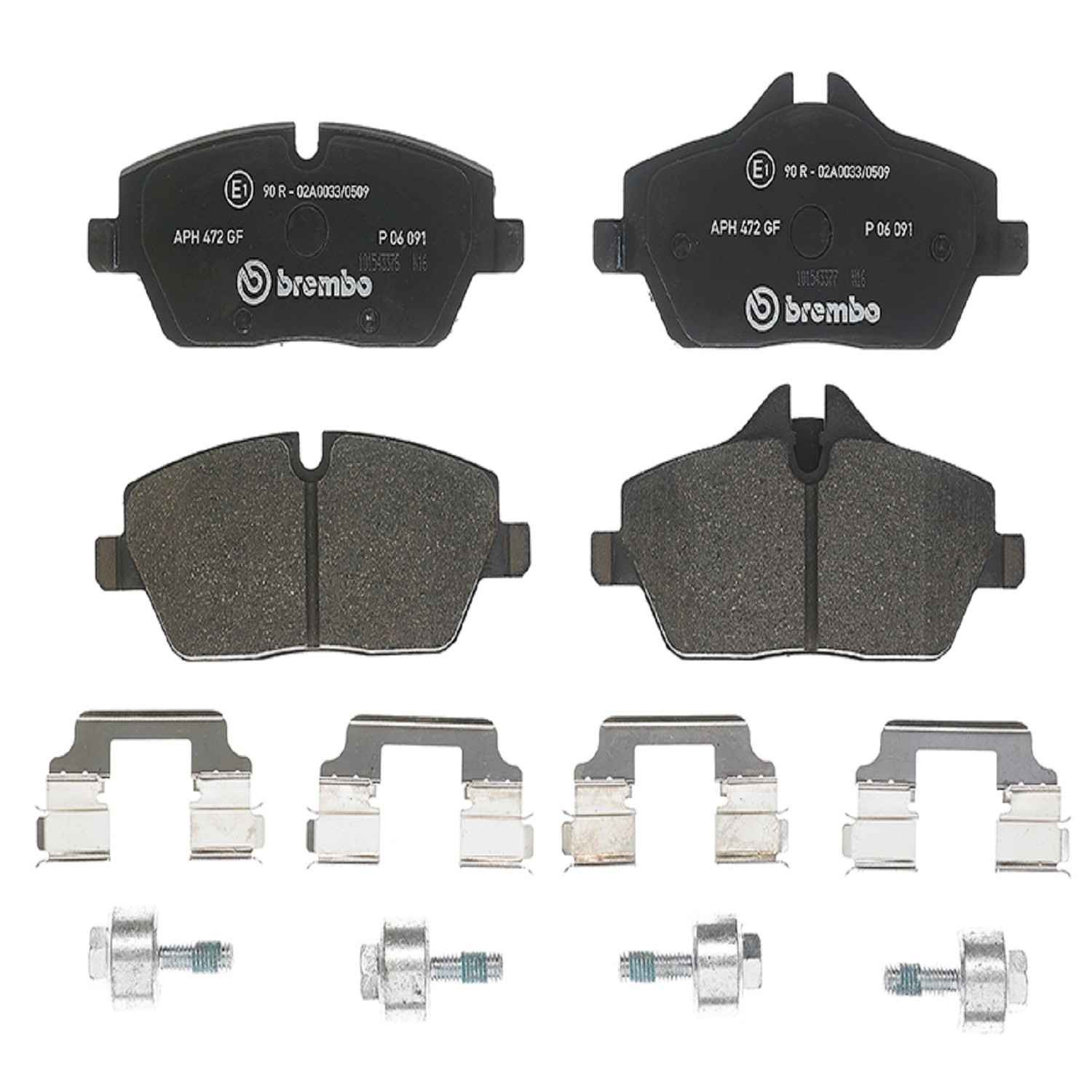 Brembo Disc Brake Pad Set  top view frsport P06091