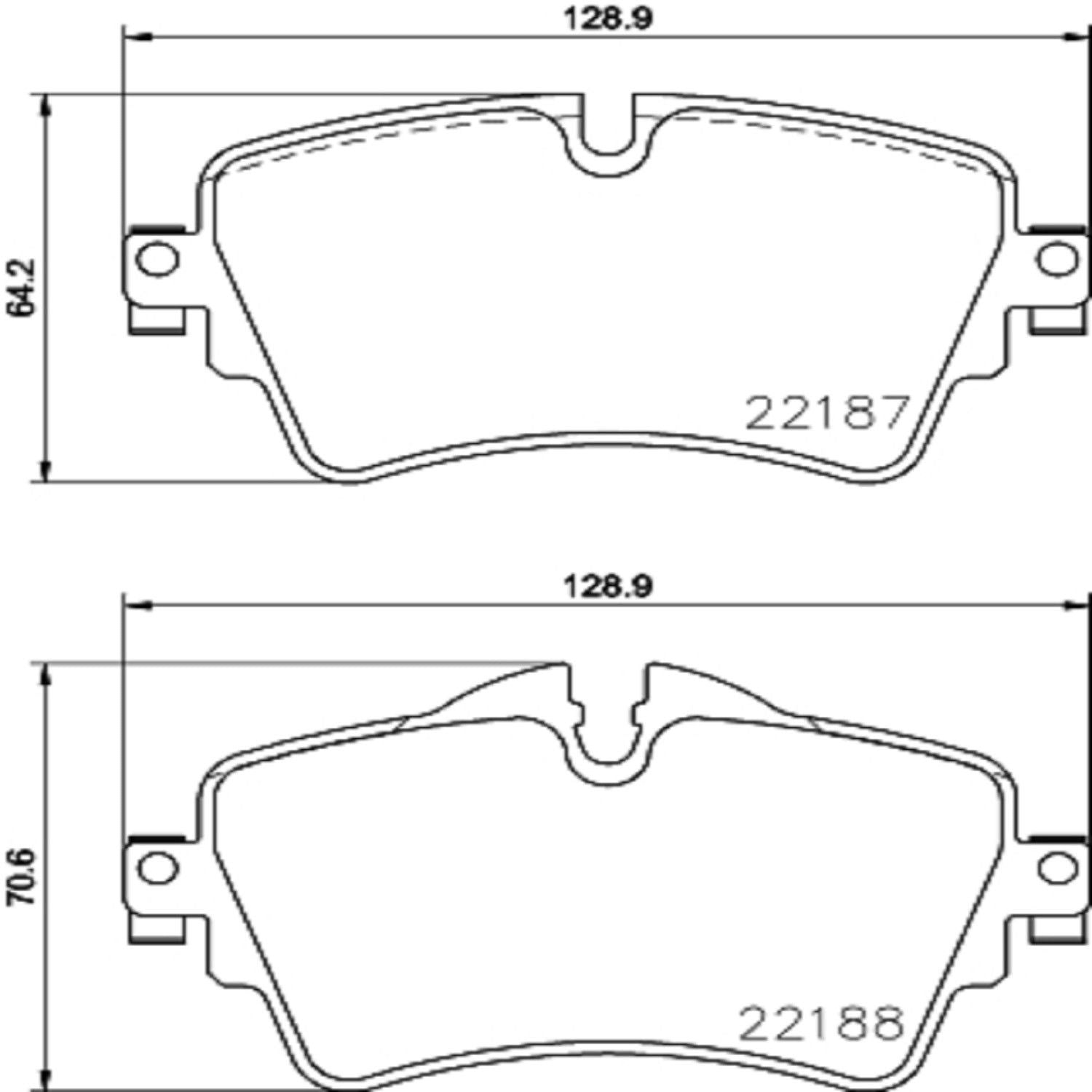 brembo disc brake pad set  frsport p06092