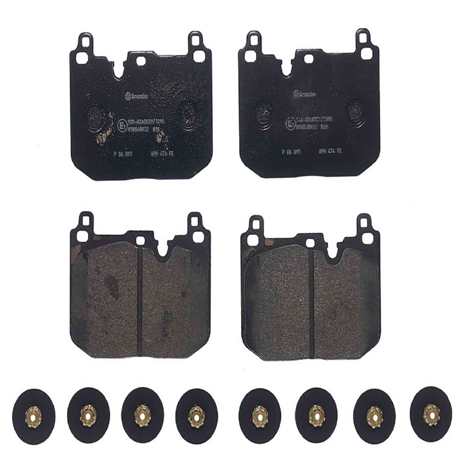 Brembo Disc Brake Pad Set  top view frsport P06097