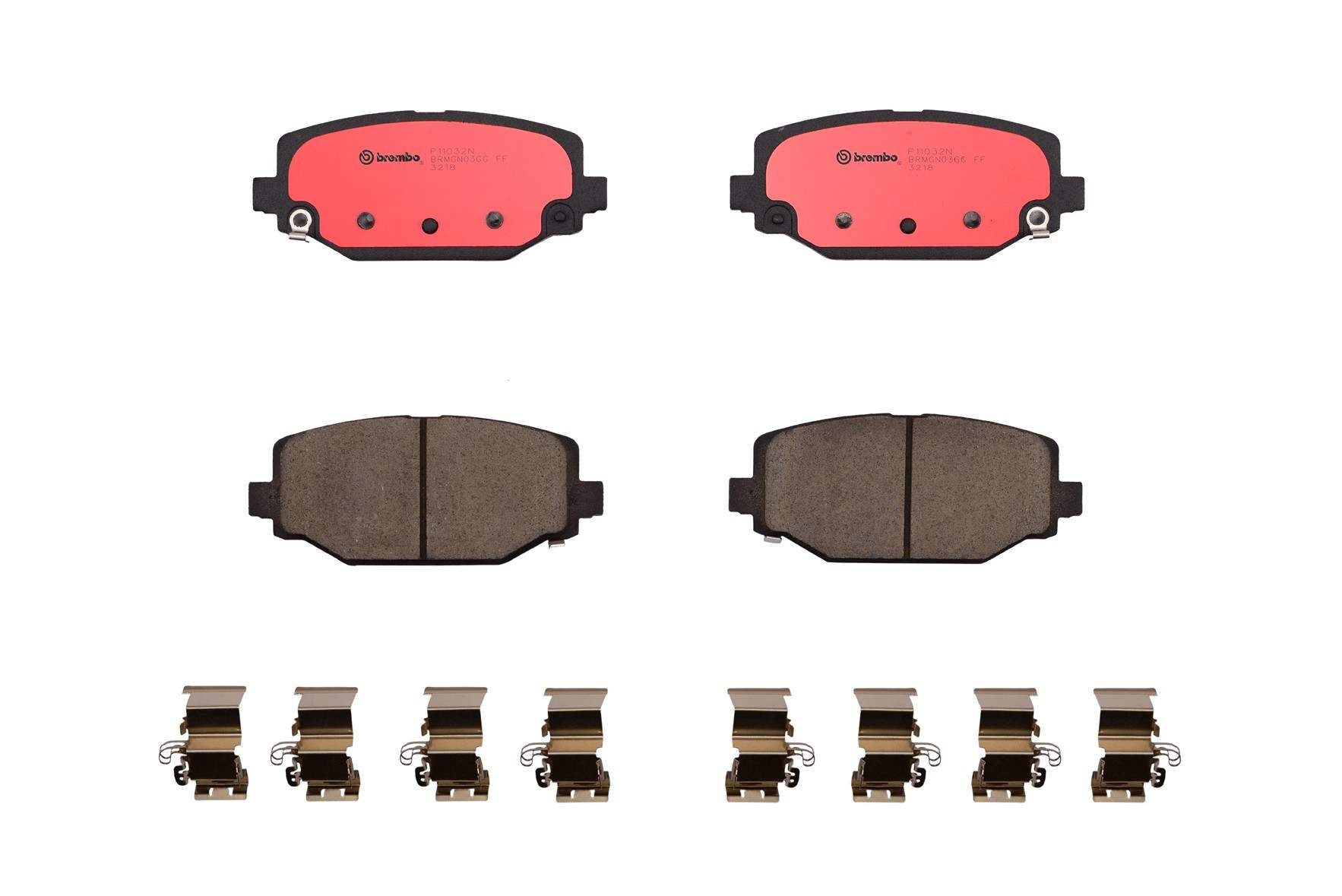 Brembo Disc Brake Pad Set  top view frsport P11032N