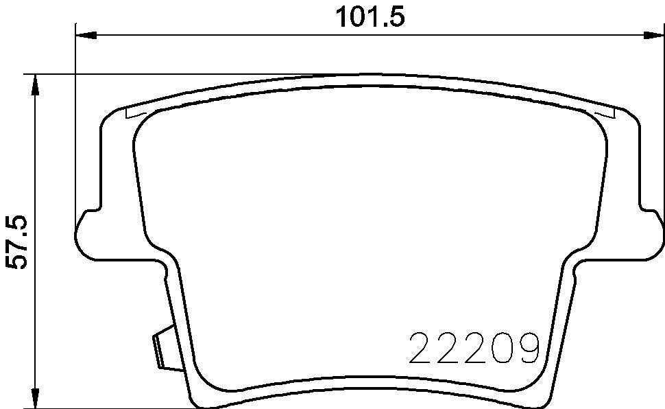 brembo disc brake pad set  frsport p11040n