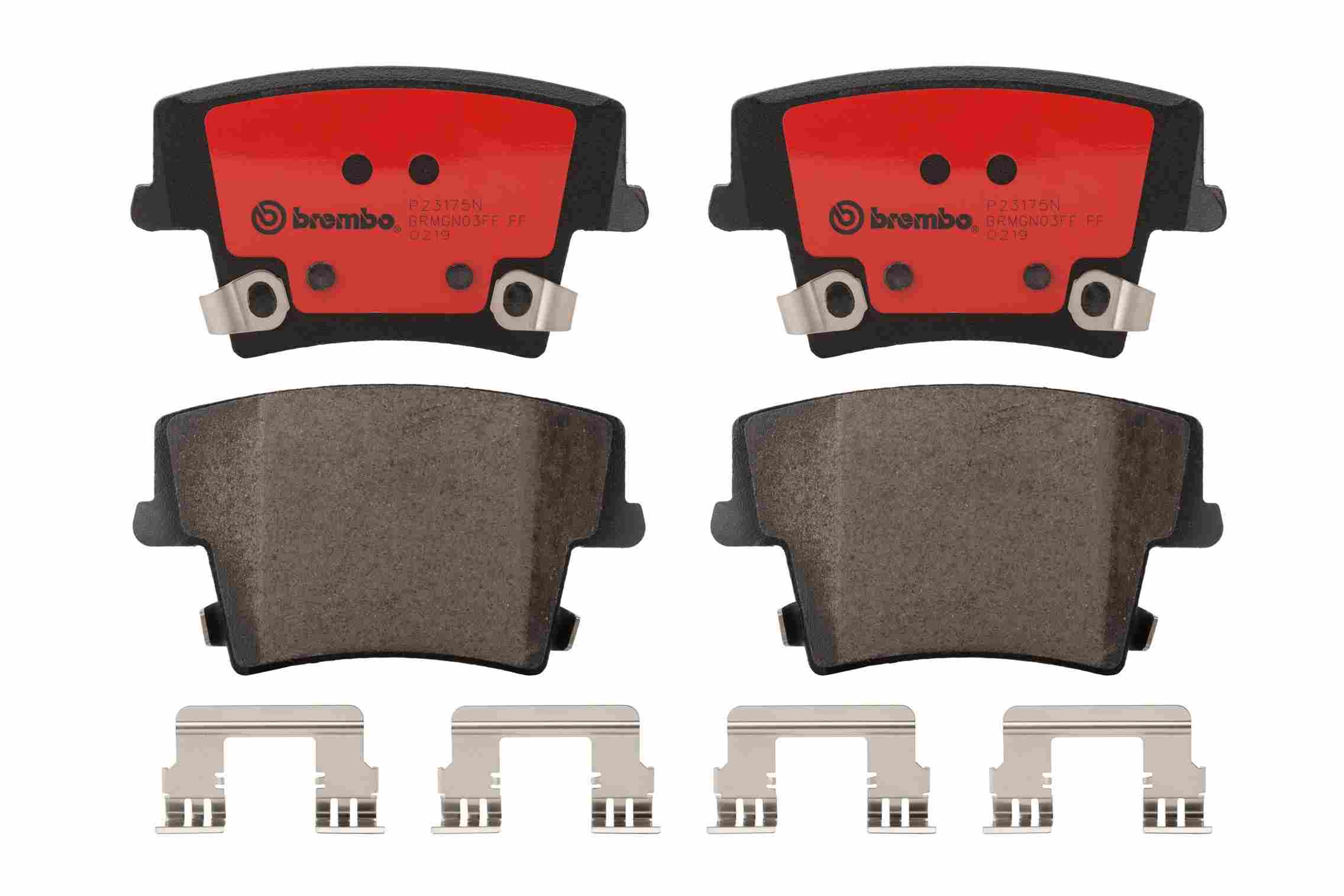 Brembo Disc Brake Pad Set  top view frsport P23175N