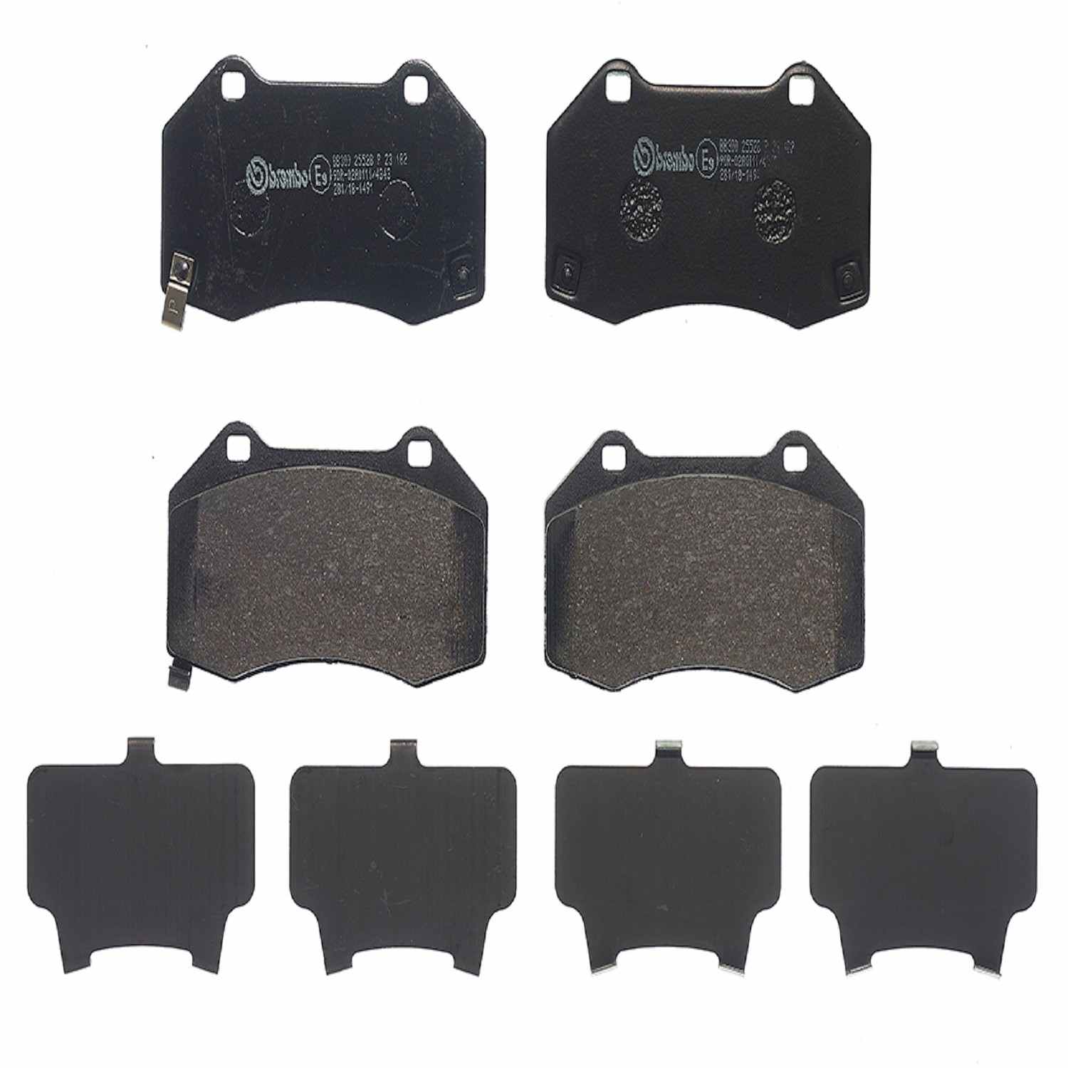 Brembo Disc Brake Pad Set  top view frsport P23182