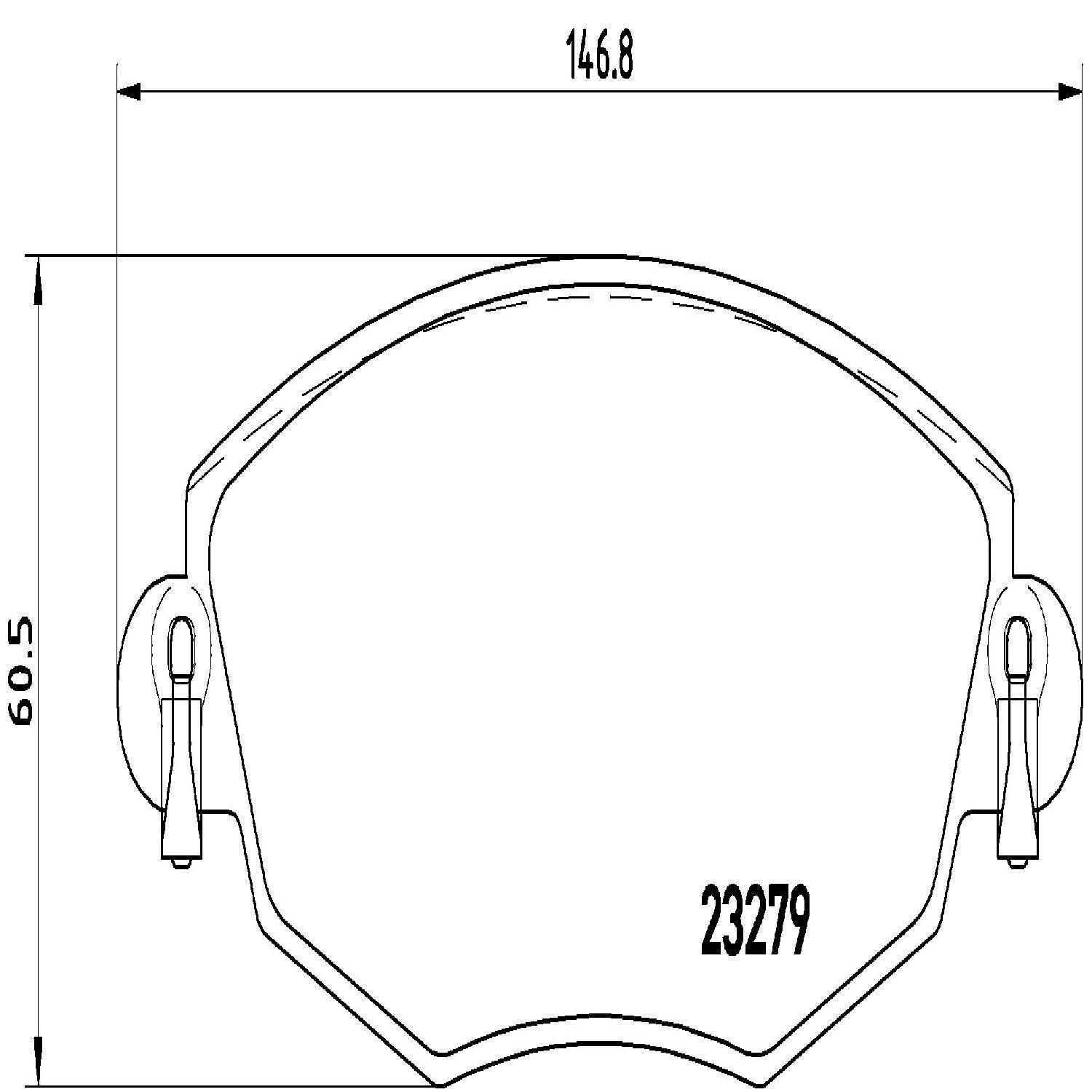 brembo disc brake pad set  frsport p24060