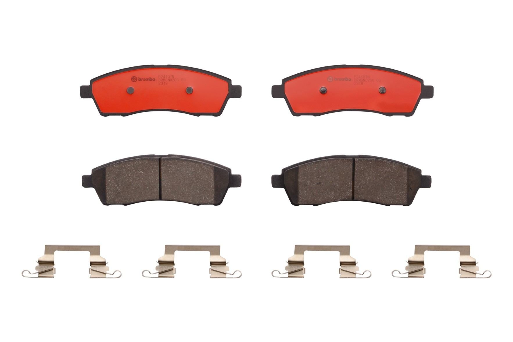 Brembo Disc Brake Pad Set  top view frsport P24107N