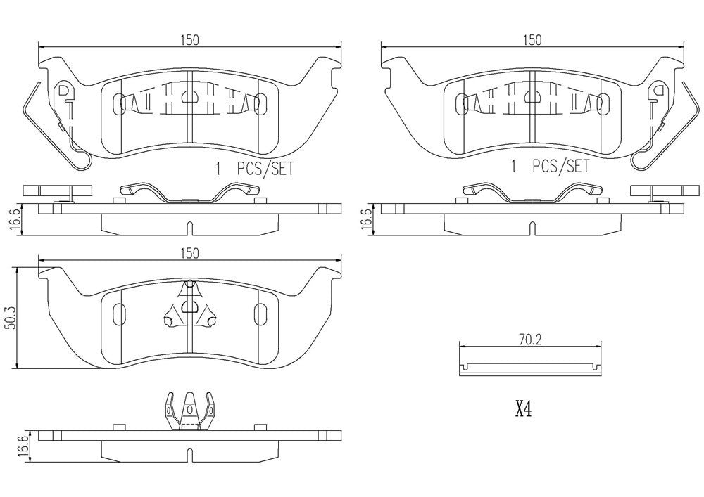 brembo disc brake pad set  frsport p24137n