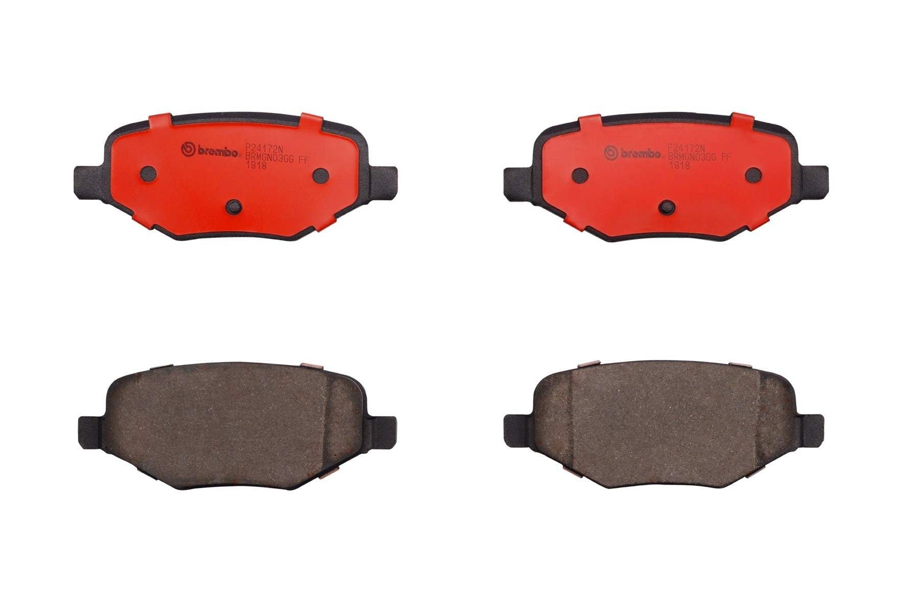 Brembo Disc Brake Pad Set  top view frsport P24172N