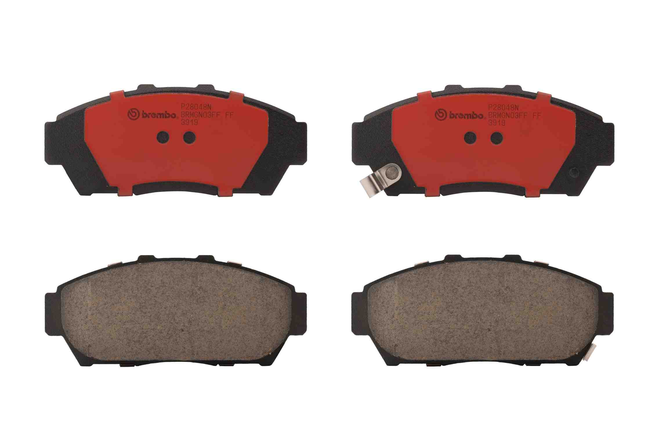 Brembo Disc Brake Pad Set  top view frsport P28048N