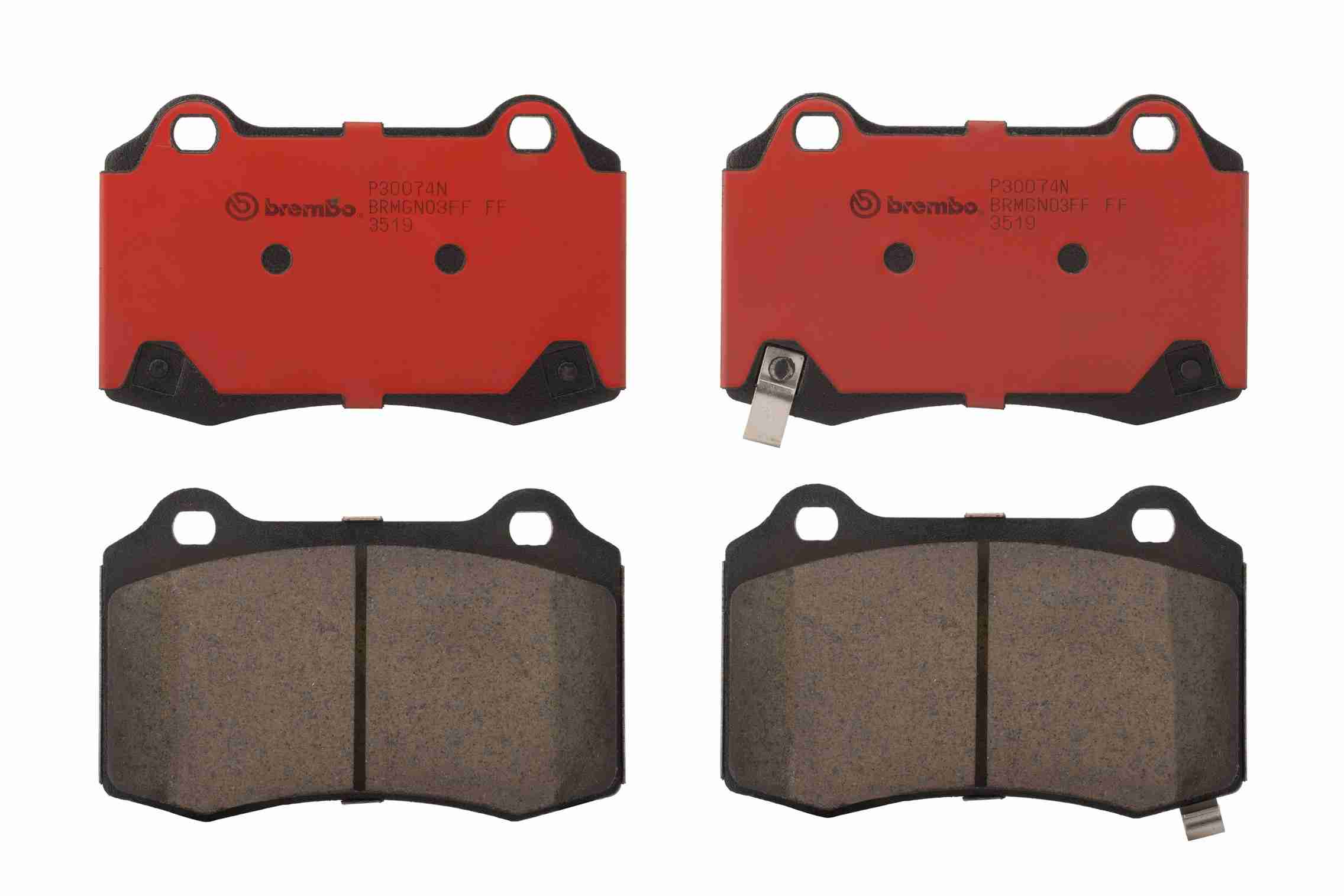 Brembo Disc Brake Pad Set  top view frsport P30074N