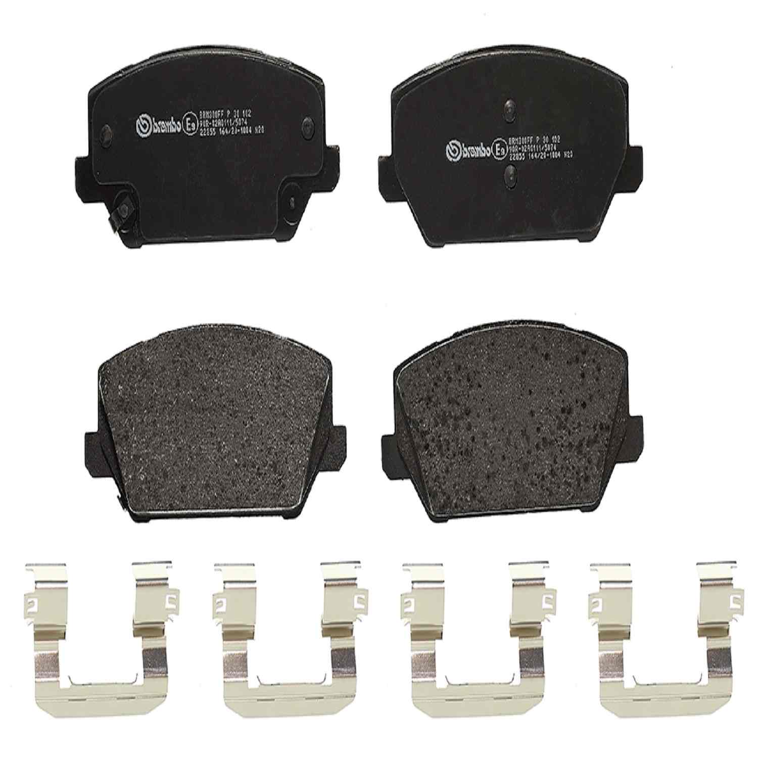 Brembo Disc Brake Pad Set  top view frsport P30102