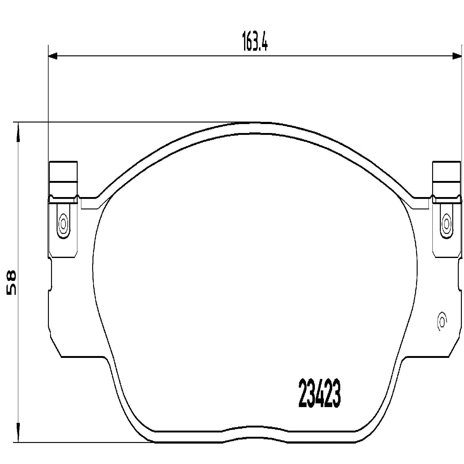 brembo disc brake pad set  frsport p36012