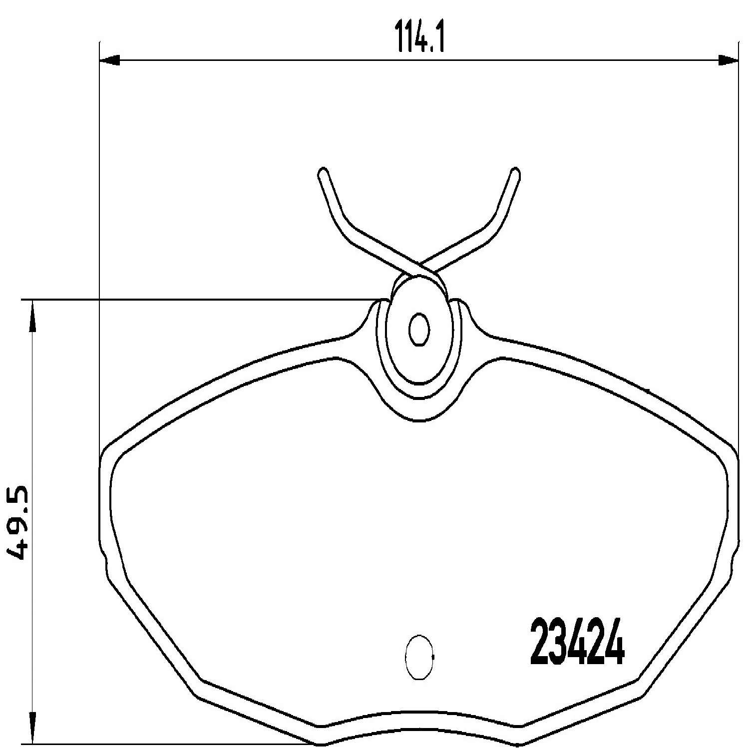 brembo disc brake pad set  frsport p36013