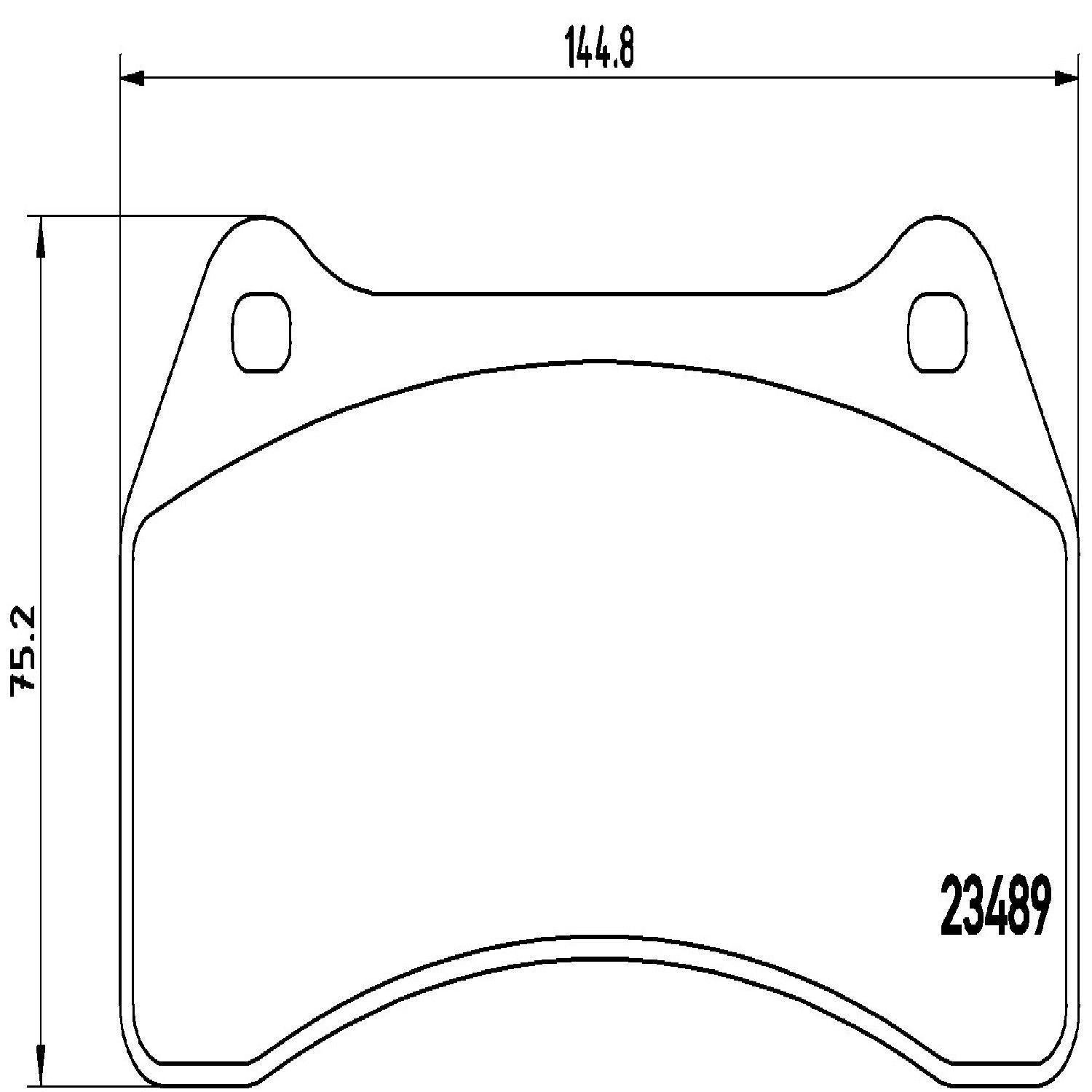 brembo disc brake pad set  frsport p36014