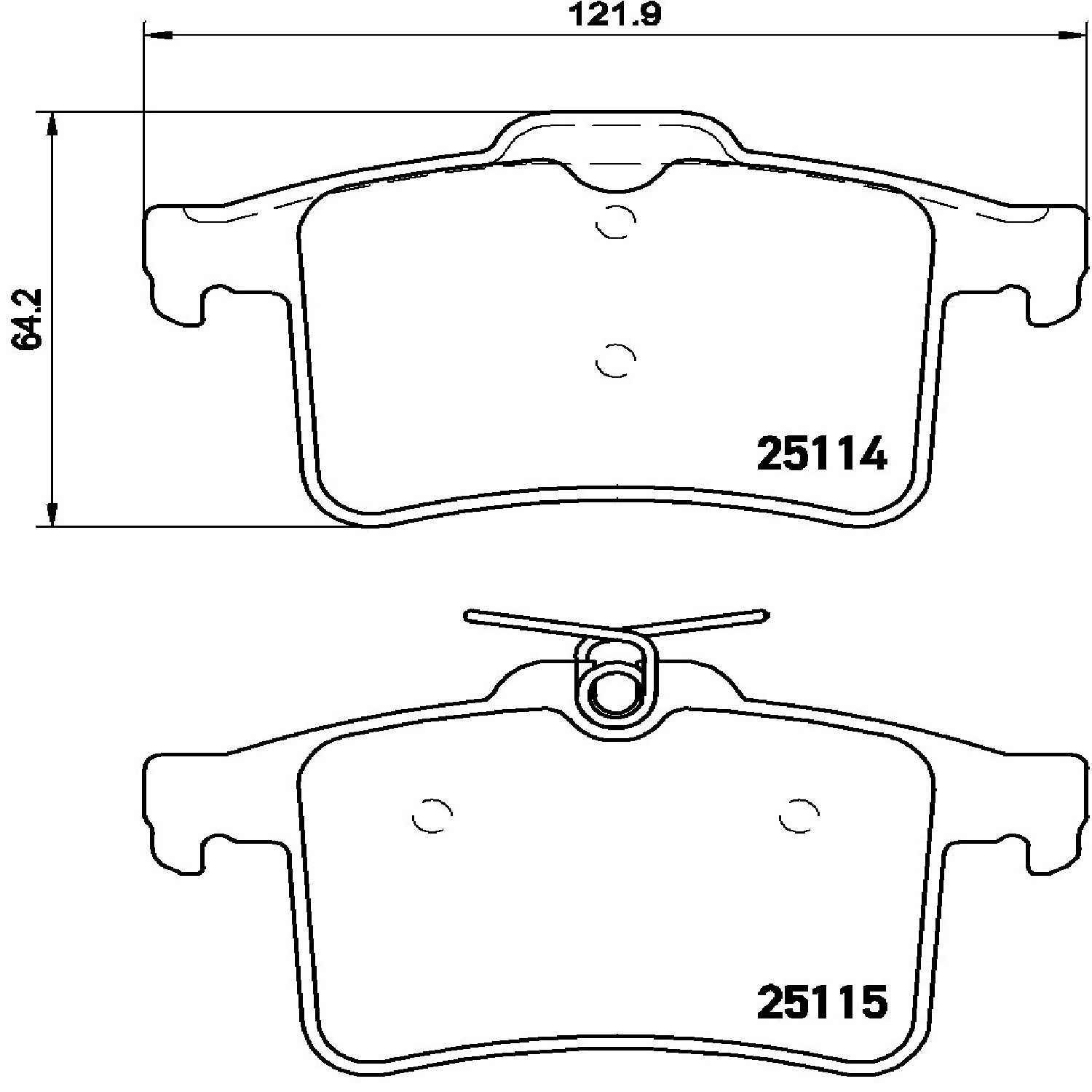 brembo disc brake pad set  frsport p36026