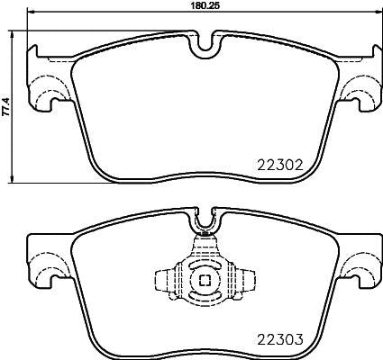 brembo disc brake pad set  frsport p36031n