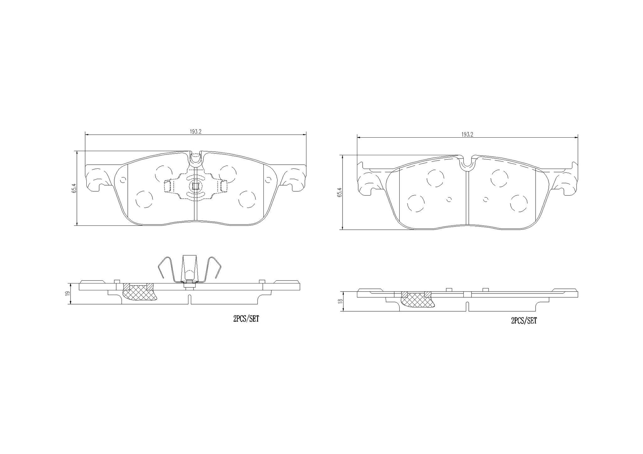 brembo disc brake pad set  frsport p36035n