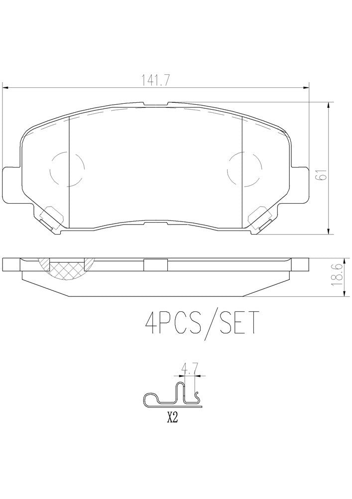 brembo disc brake pad set  frsport p37019n